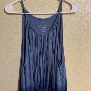 American Eagle Soft and Sexy Ombré Fringe Top